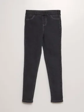 Jegging con cintura elástica - NEGRO