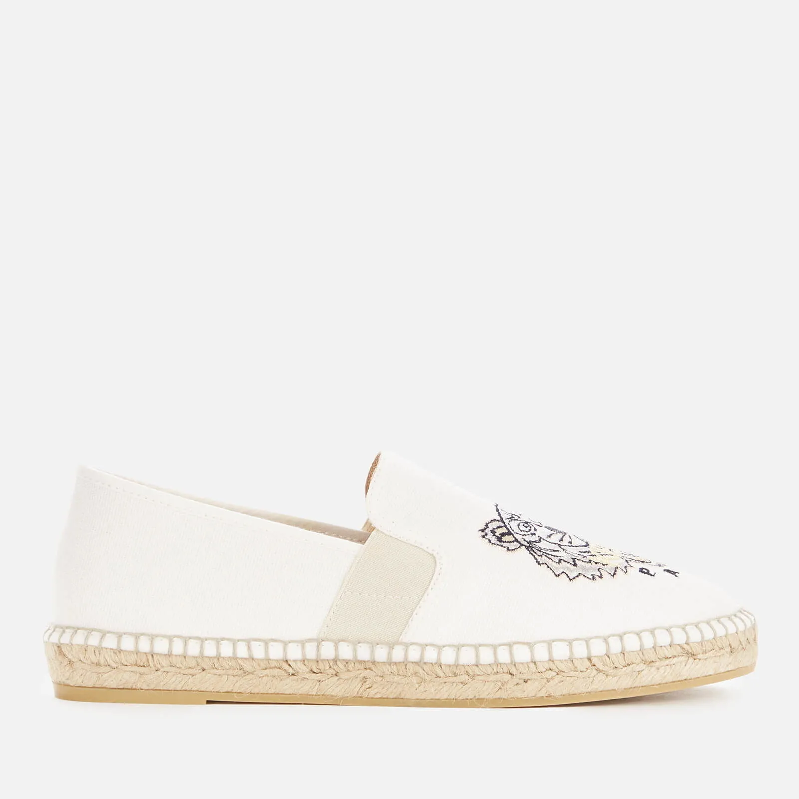 KENZO Women's Tiger Elastic Espadrilles - White - UK 3.5