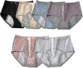 Leak Proof Protective Briefs 6 Pcs Incontinence Period Knickers Elastic High Waist Women Menstrual Cycle Panties