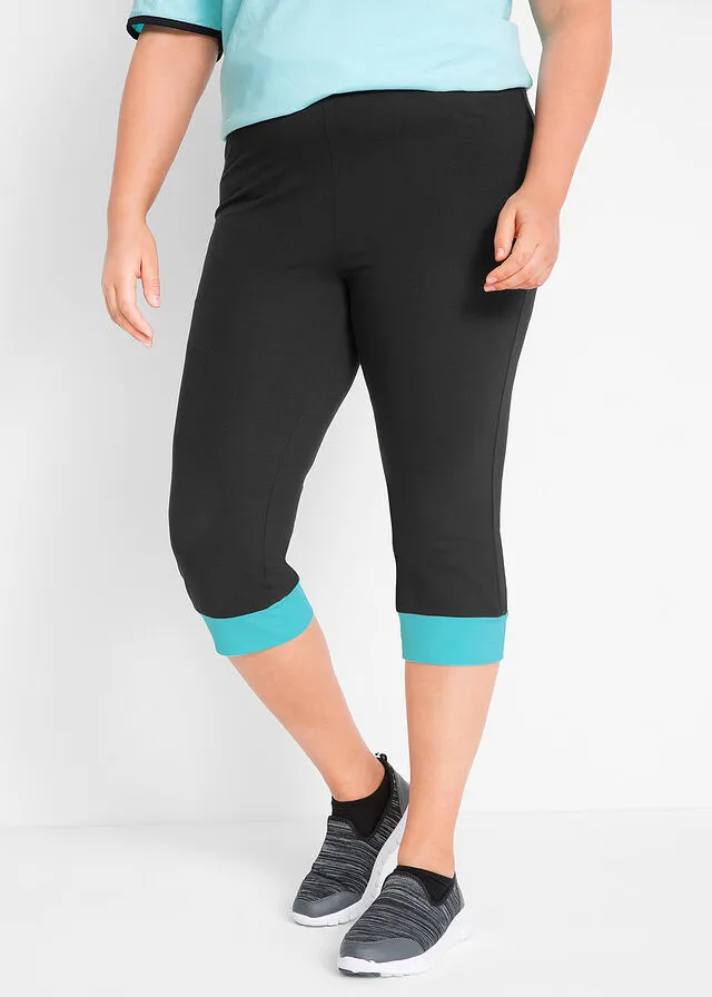 Leggings deportivos capri Negro