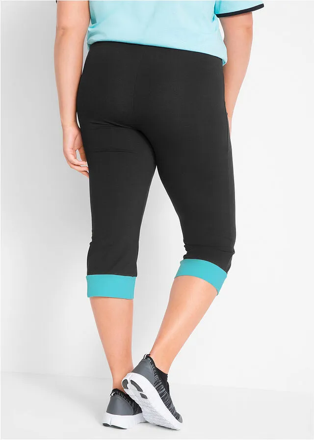 Leggings deportivos capri Negro