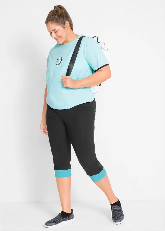 Leggings deportivos capri Negro