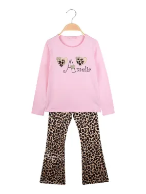 Luisa Chic Conjunto 2 piezas animal print para niña