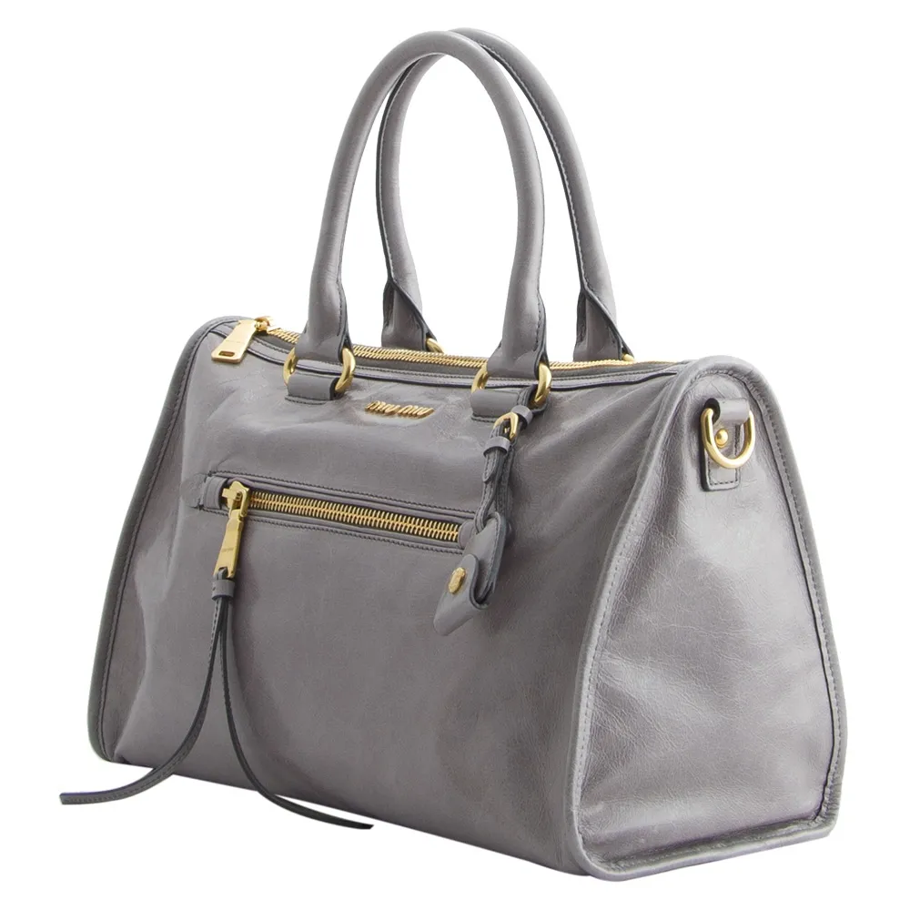 Miu Miu Bolso Bauletto Gris