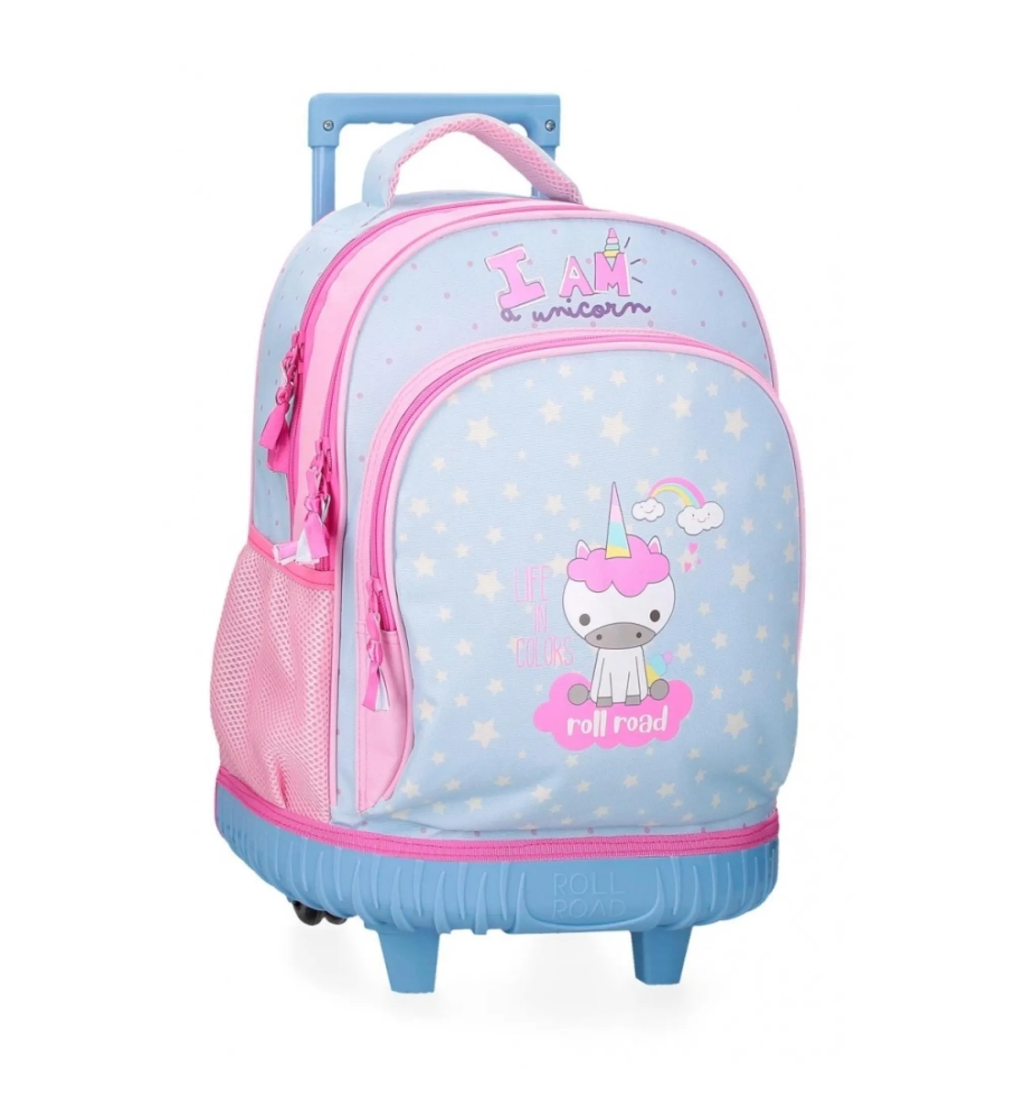 Mochila con ruedas Roll Road I am a unicorn 2R azul