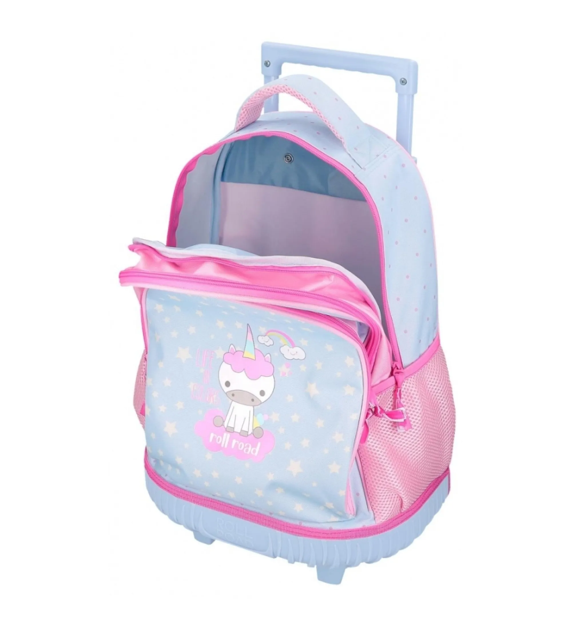 Mochila con ruedas Roll Road I am a unicorn 2R azul