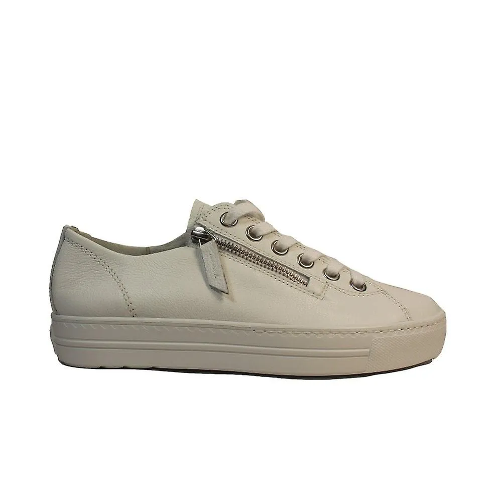 Mujer Paul Green 5206-03 | Cuero Blanco | Zapatillas de deporte para mujer