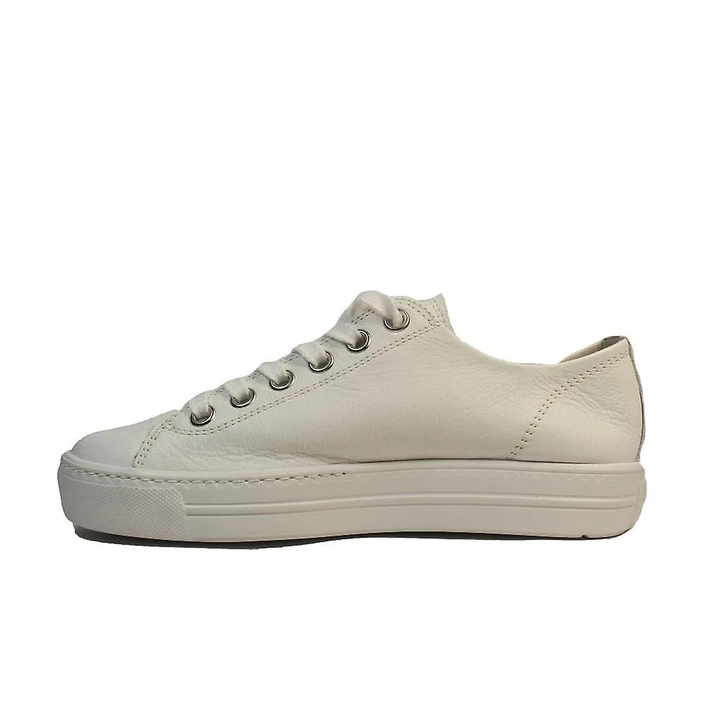 Mujer Paul Green 5206-03 | Cuero Blanco | Zapatillas de deporte para mujer