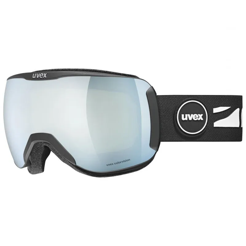 Máscara de esquí Uvex Downhill 2100 CV (negro blanco verde)