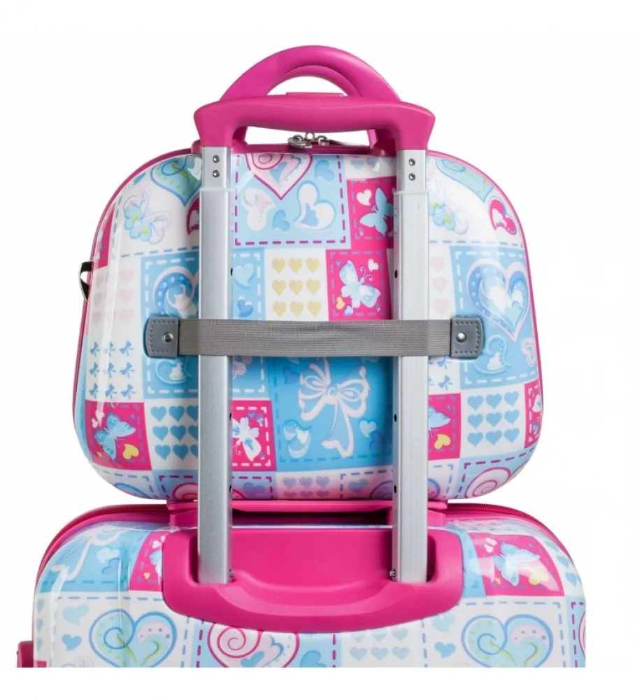 Neceser Grande De Viaje  Infantil Juvenil 702335 Azul, Fucsia