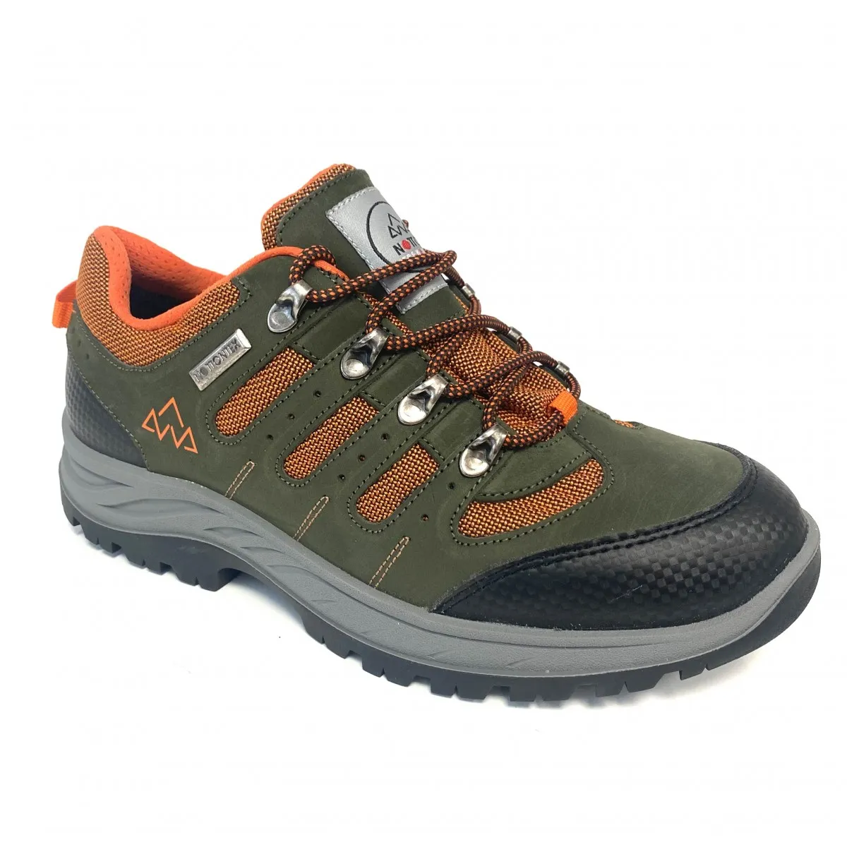 Notton deportiva trekking rebajas impermeables hombre kaki y gris N7001