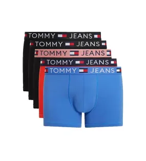 Pack 5 boxer Tommy Jeans UM0UM03254 0V1 blk/blk/ht heat/blue/blk