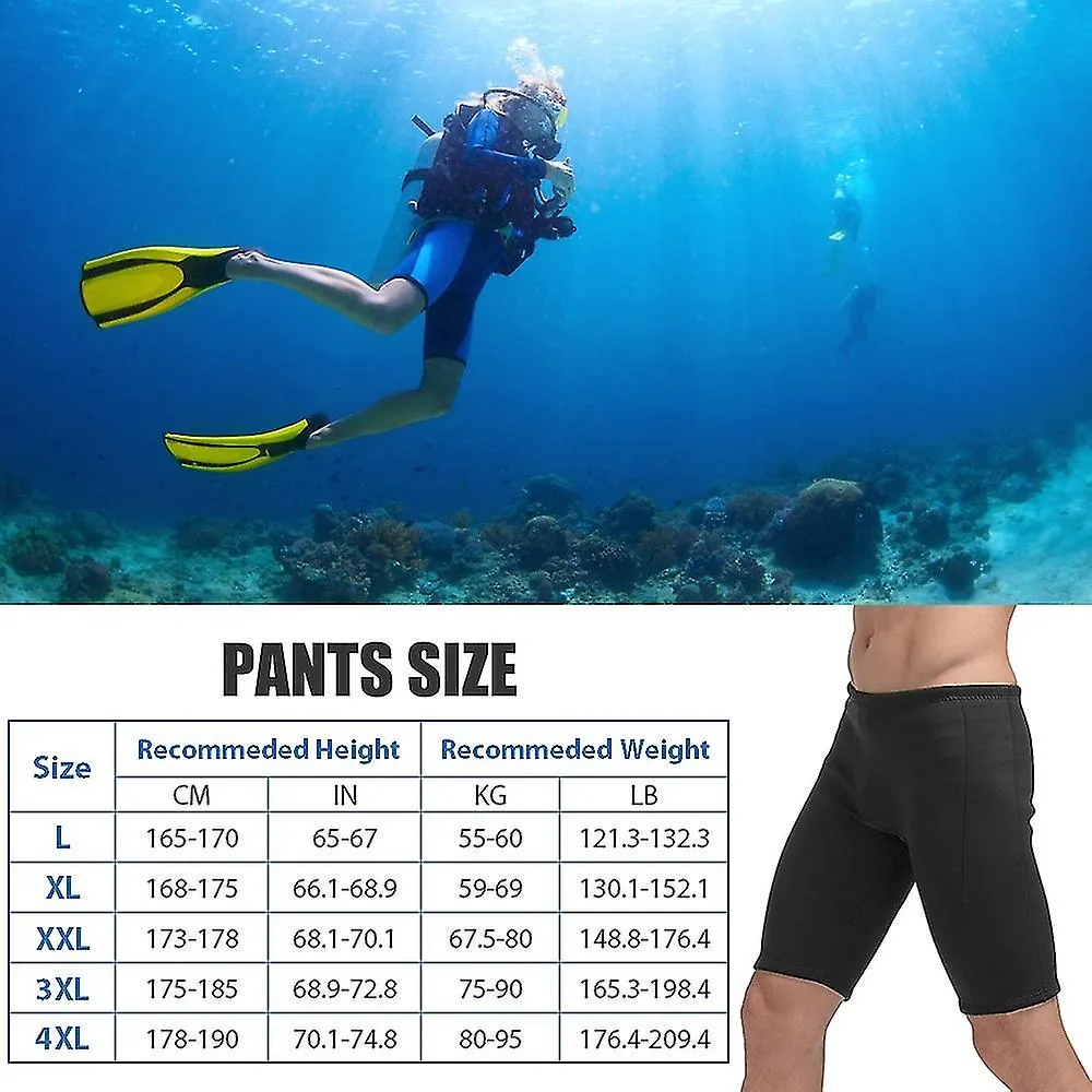 Pantalones cortos de neopreno de 3 mm Bañadores para hombres Pantalones de buceo Deportes acuáticos Ropa interior Traje de baño 