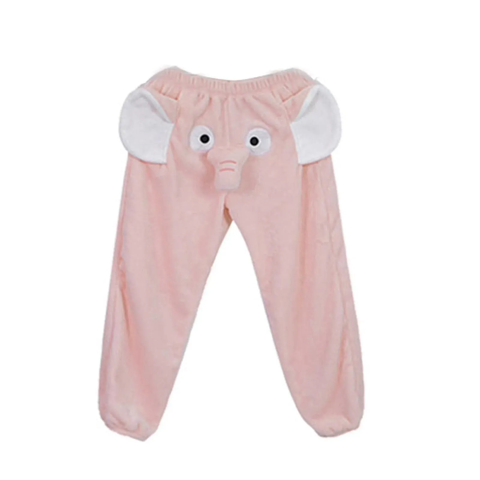 Pantalones de elefante divertidos Pantalones de salón para hombre para mujer Pantalones de pijama de pareja de felpa para el hog