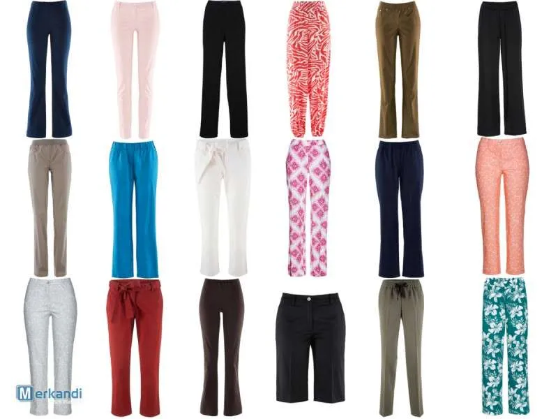 Pantalones largos para mujeres material cómodo