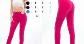 Pantalones Mujer Varias tallas adaptables, extensibles, colores surtidos Ref. Q 905