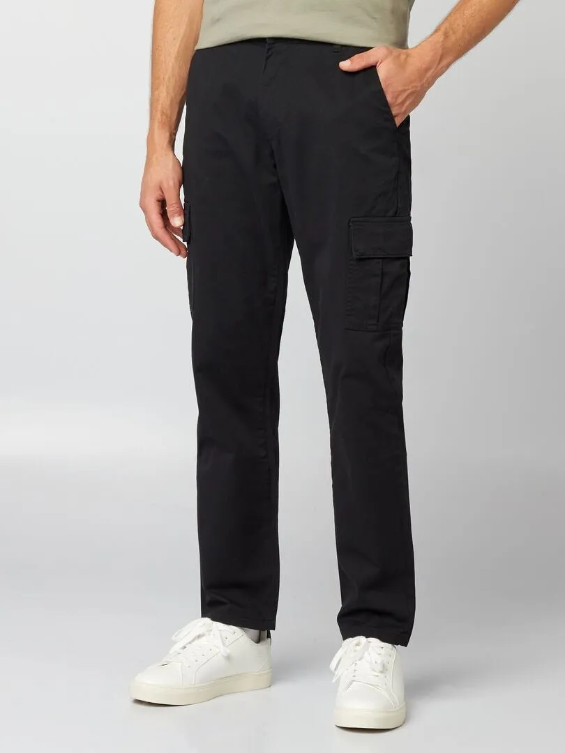 Pantalón con bolsillos - Negro