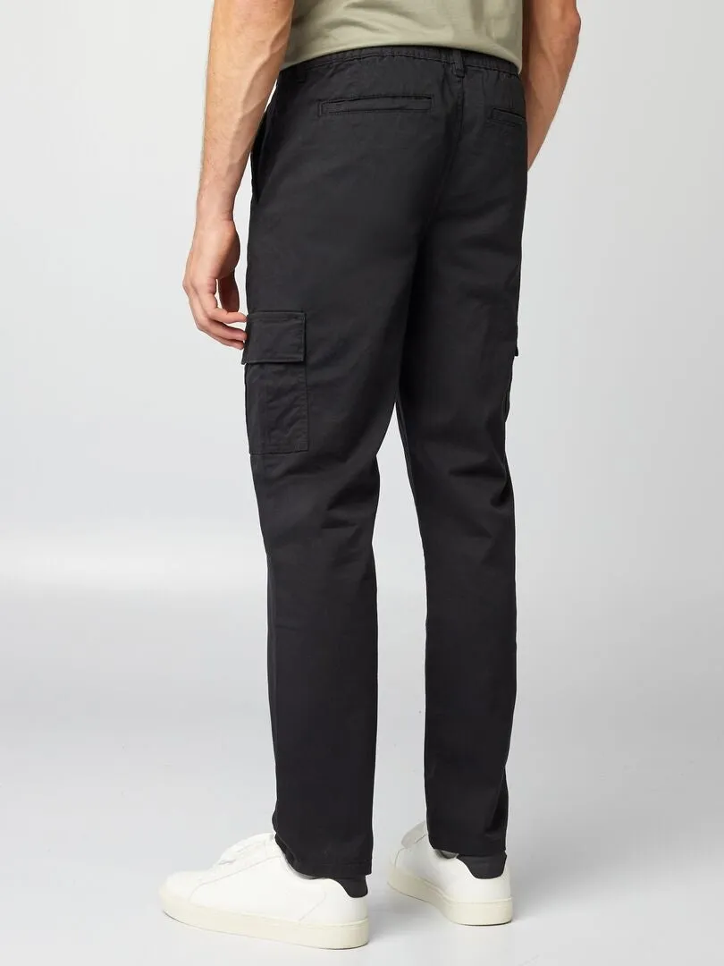 Pantalón con bolsillos - Negro