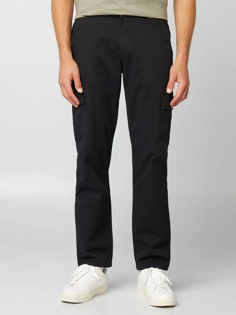 Pantalón con bolsillos - Negro