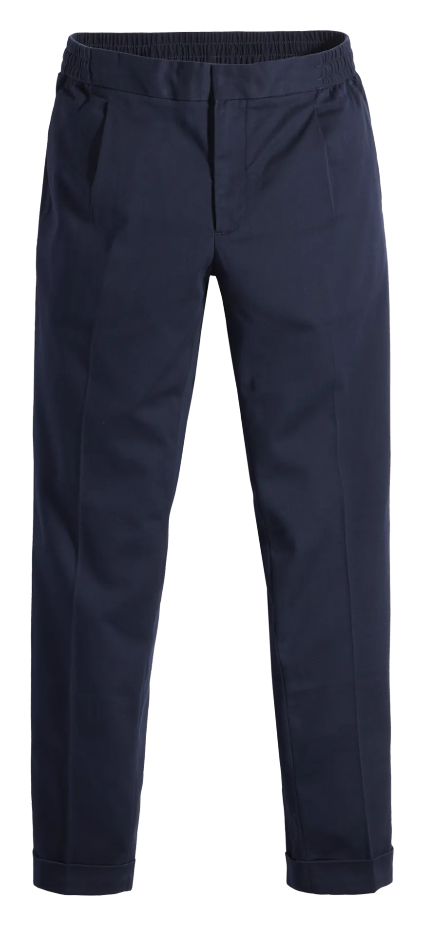 Pantalón de algodón mezclado recto en azul