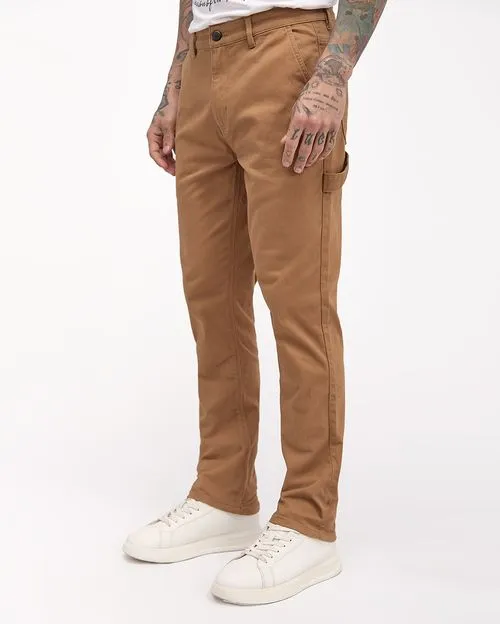 Pantalón Hombre Carpenter Beige Tabaco