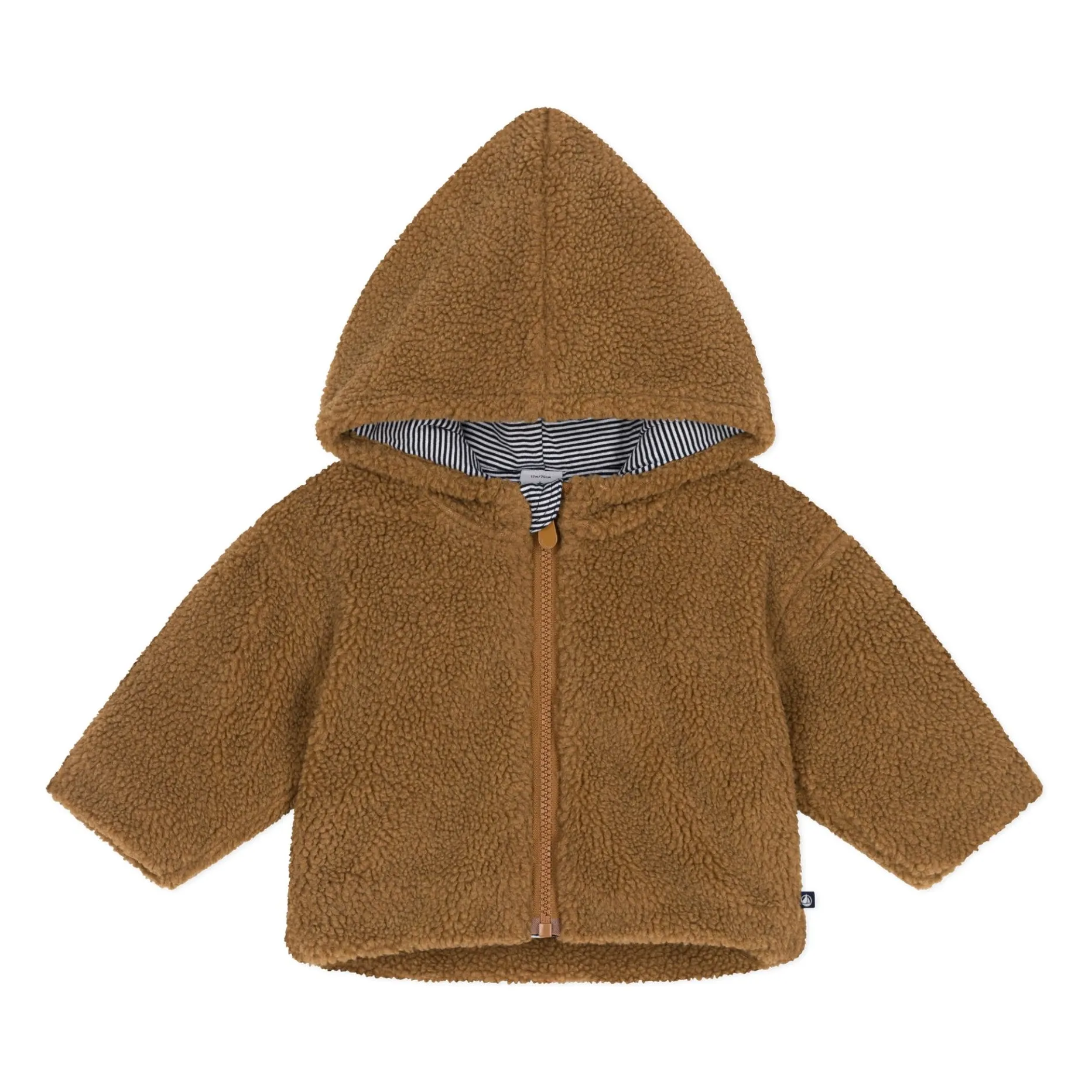 Petit Bateau Chaqueta polar con capucha | Marrón