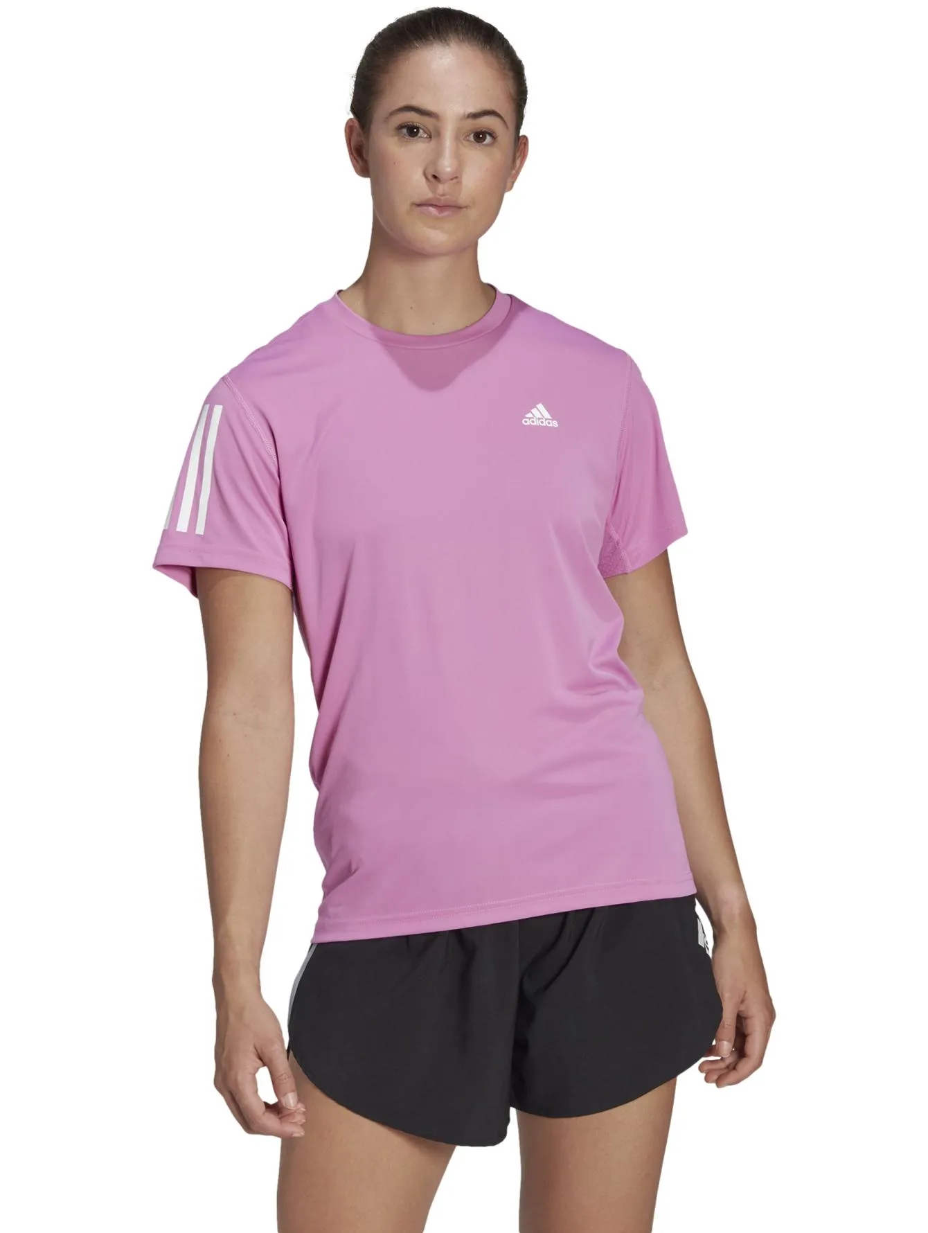 Playera Adidas Own The Run Rosa Para Mujer