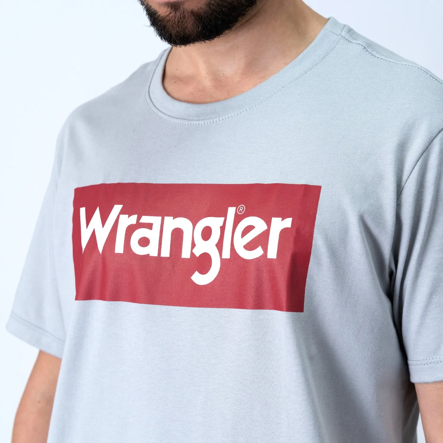 Remera Wrangler de Hombre - BOX LOGO T-SHIRT - WM5502URCZ - Sin color