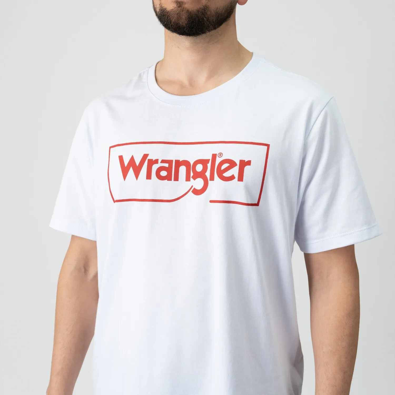 Remera Wrangler de Hombre - LOGO T-SHIRT - WM5500URBR - Sin color