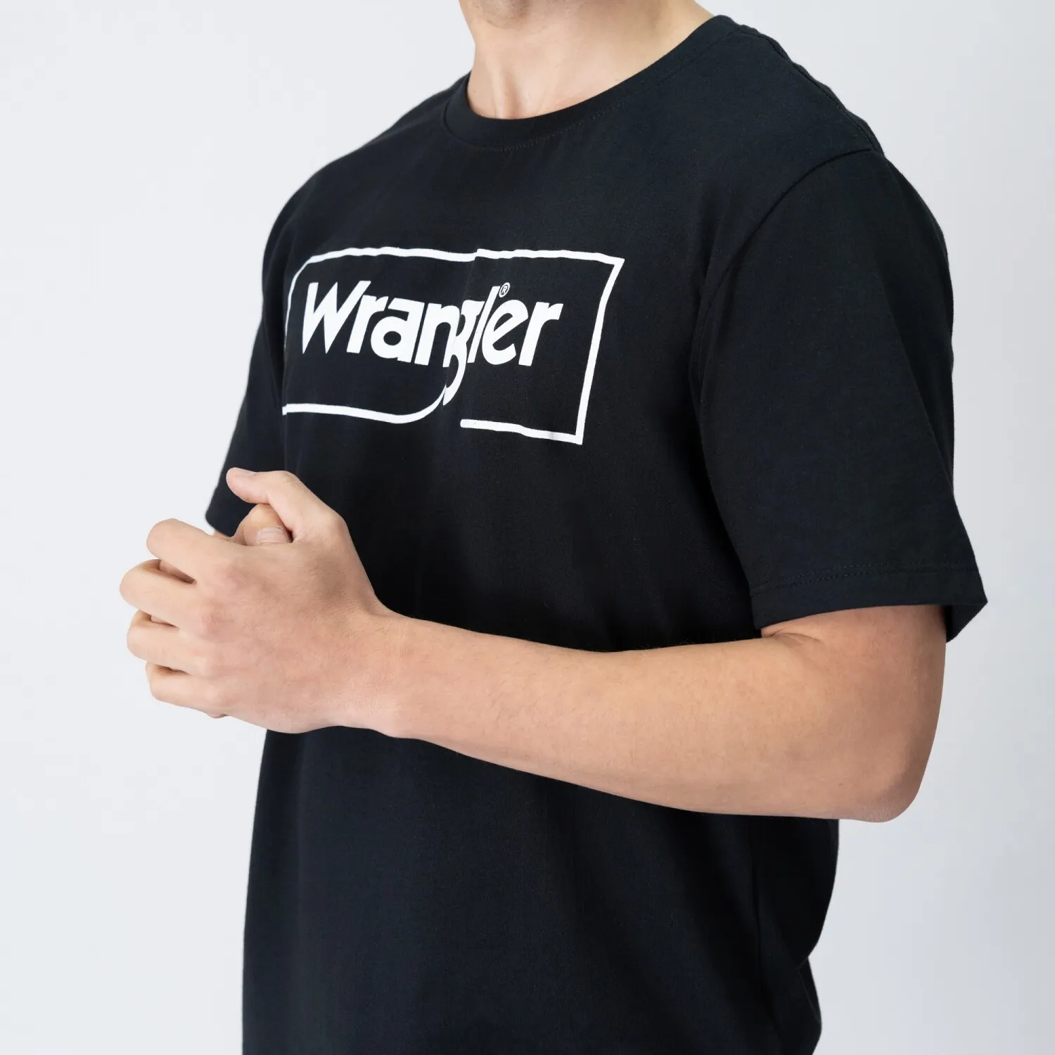 Remera Wrangler de Hombre - LOGO T-SHIRT - WM5500URPR - Sin color