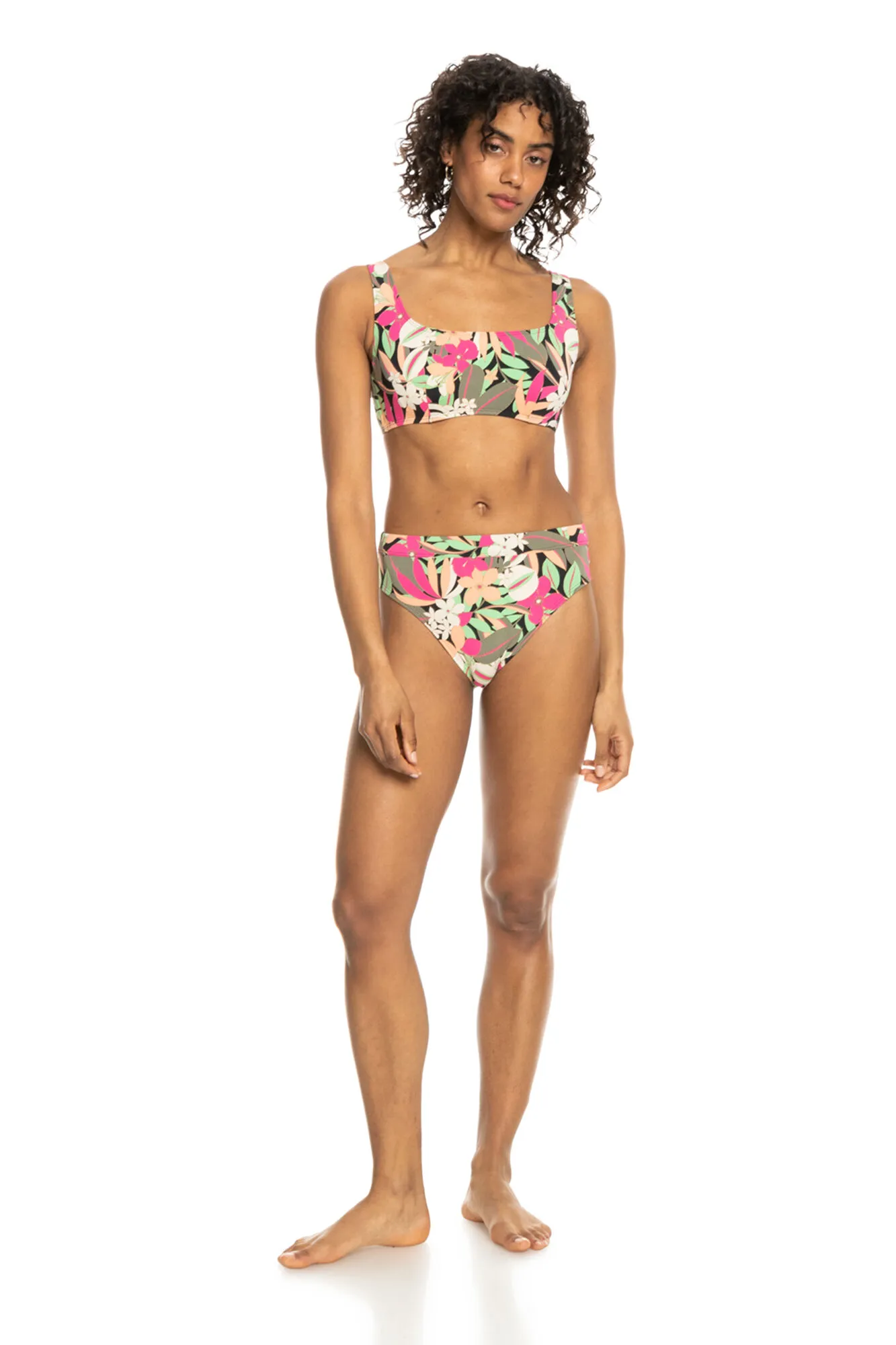 Roxy Top de bikini con copa D para Mujer - Printed Beach Classics