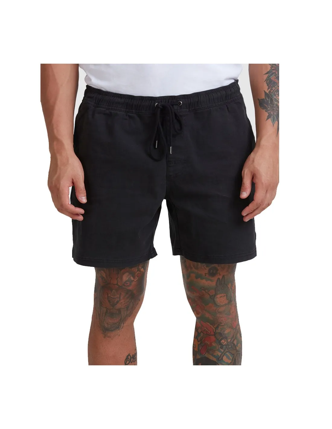 RVCA ESCAPE ELASTIC SHORT BLACK