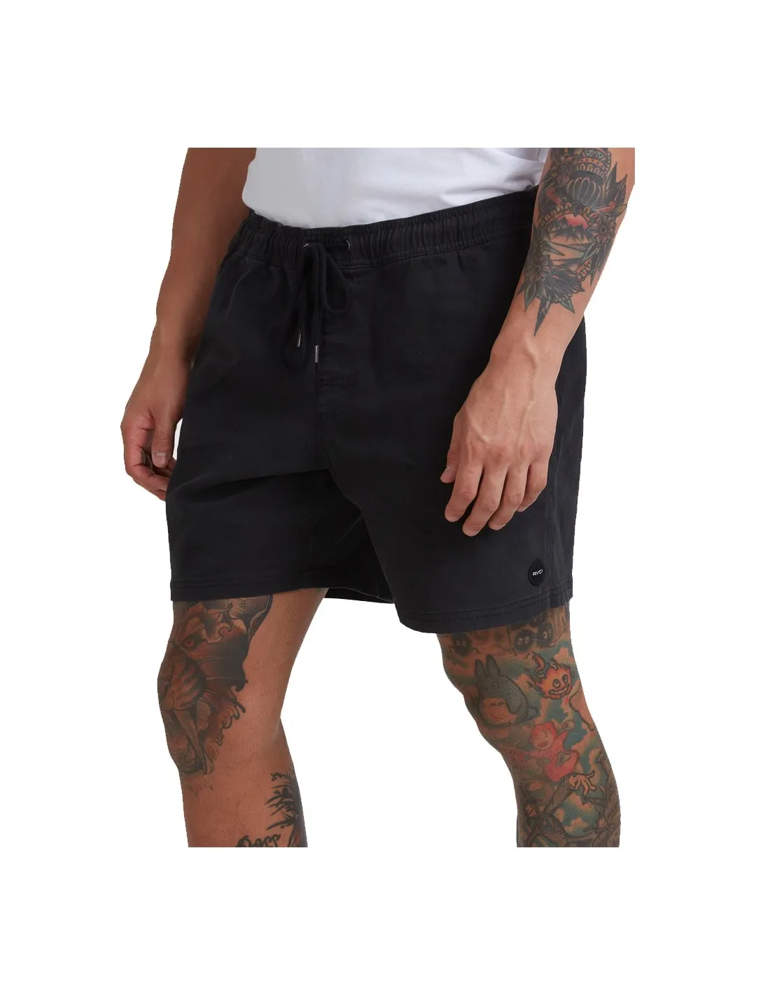 RVCA ESCAPE ELASTIC SHORT BLACK