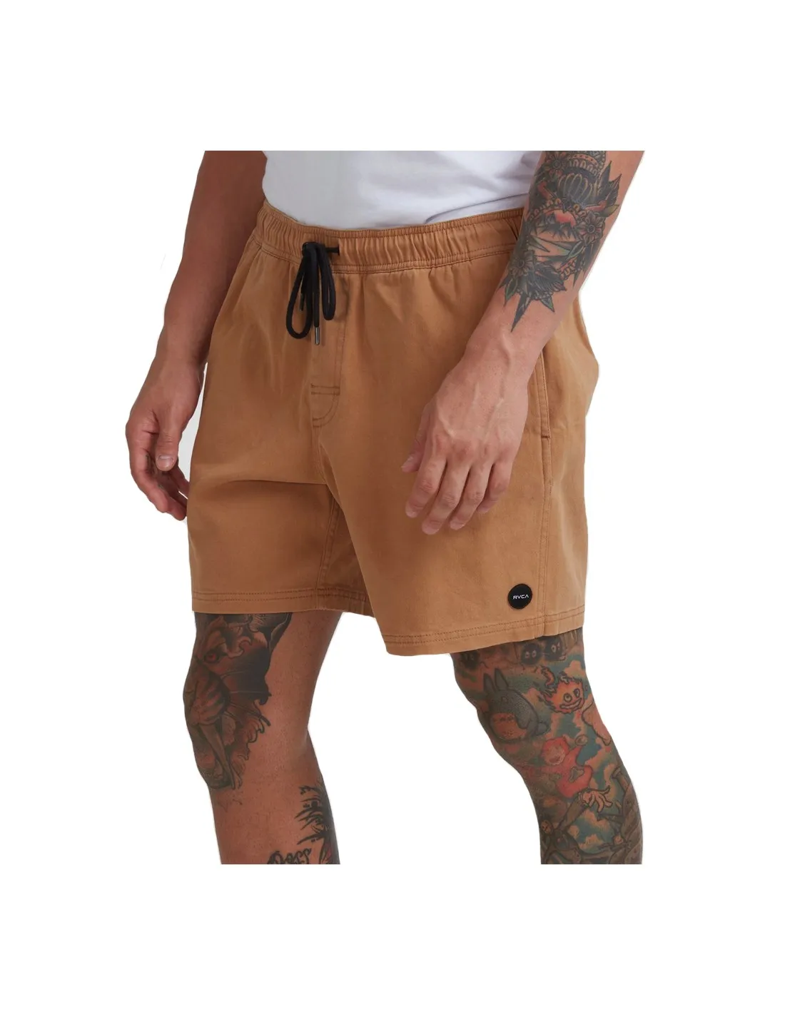 RVCA ESCAPE ELASTIC SHORT CAMEL