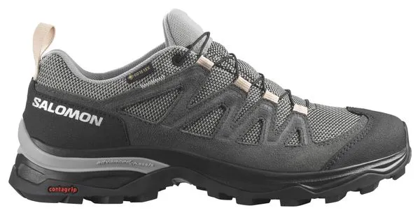 Salomon Salomon X Ward Leather Gore-Tex Zapatillas de montaña para mujer Gris