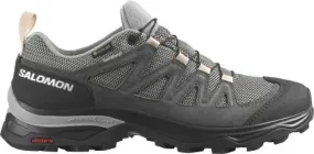 Salomon Salomon X Ward Leather Gore-Tex Zapatillas de montaña para mujer Gris