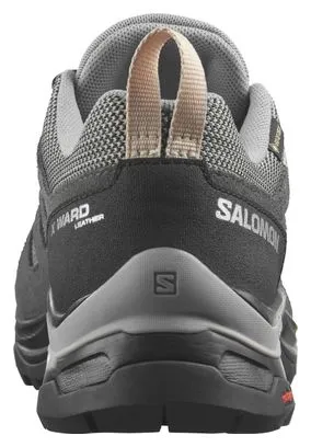 Salomon Salomon X Ward Leather Gore-Tex Zapatillas de montaña para mujer Gris