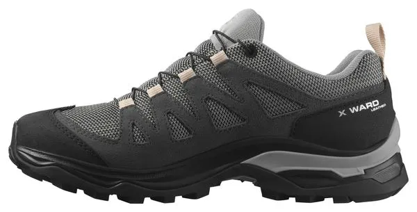 Salomon Salomon X Ward Leather Gore-Tex Zapatillas de montaña para mujer Gris