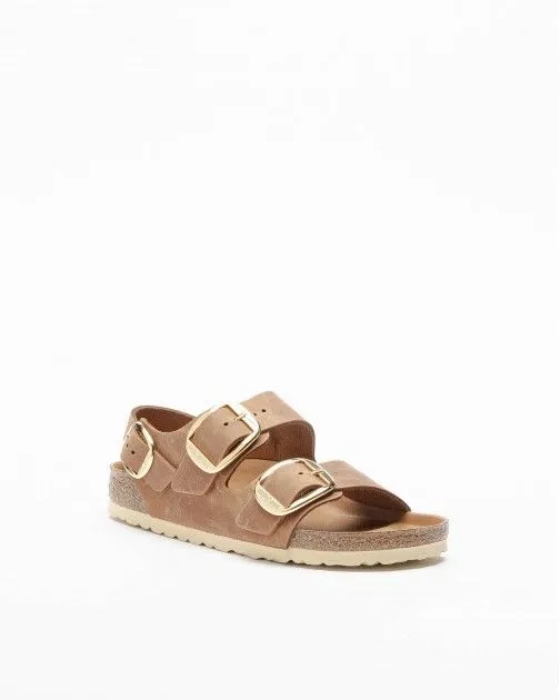 Sandalias Birkenstock Milano Big Buckle Camel