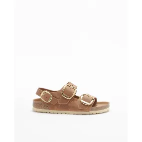 Sandalias Birkenstock Milano Big Buckle Camel