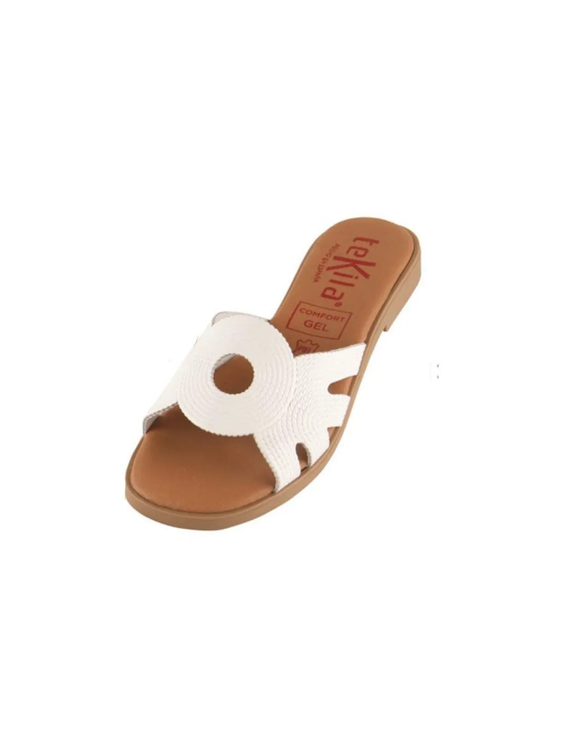 Sandalias mujer cómodas piel y gel