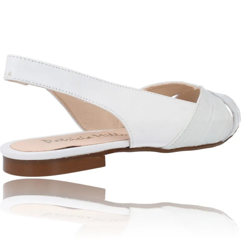 Sandalias Planas de Piel para Mujer de Patricia Miller 5542