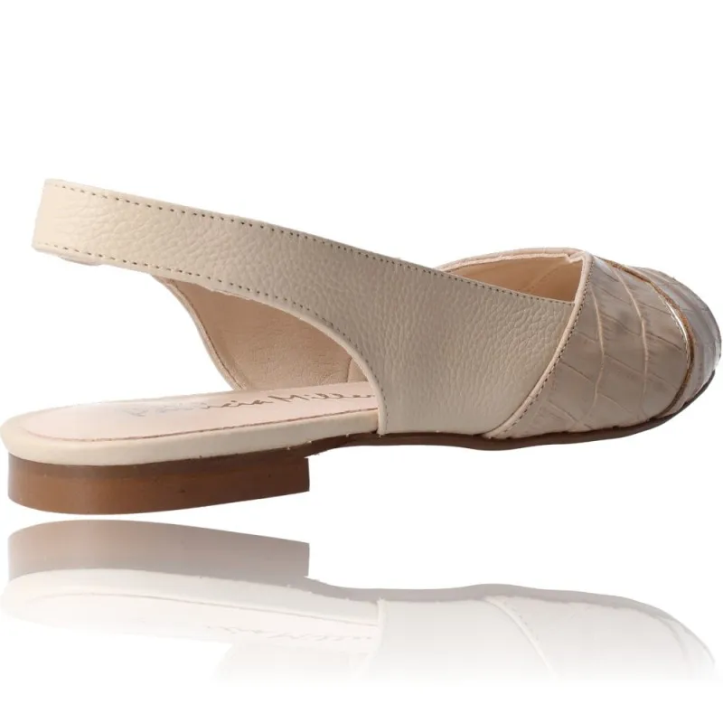 Sandalias Planas de Piel para Mujer de Patricia Miller 5542