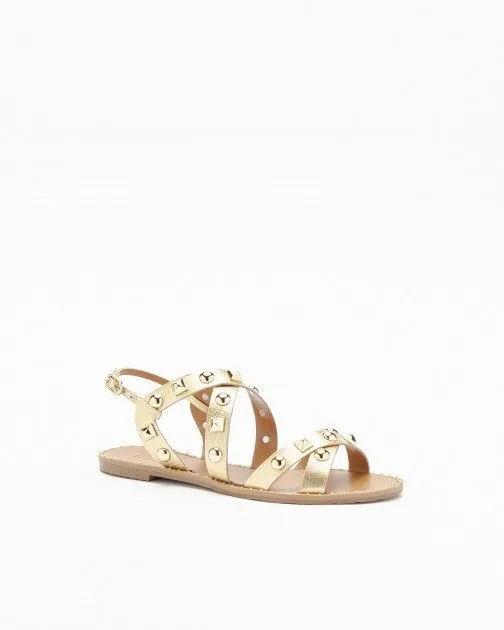 Sandalias planas PROF 183002 Dorado