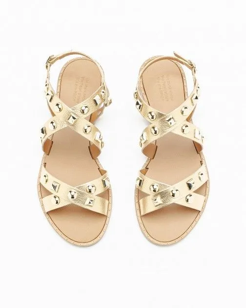 Sandalias planas PROF 183002 Dorado