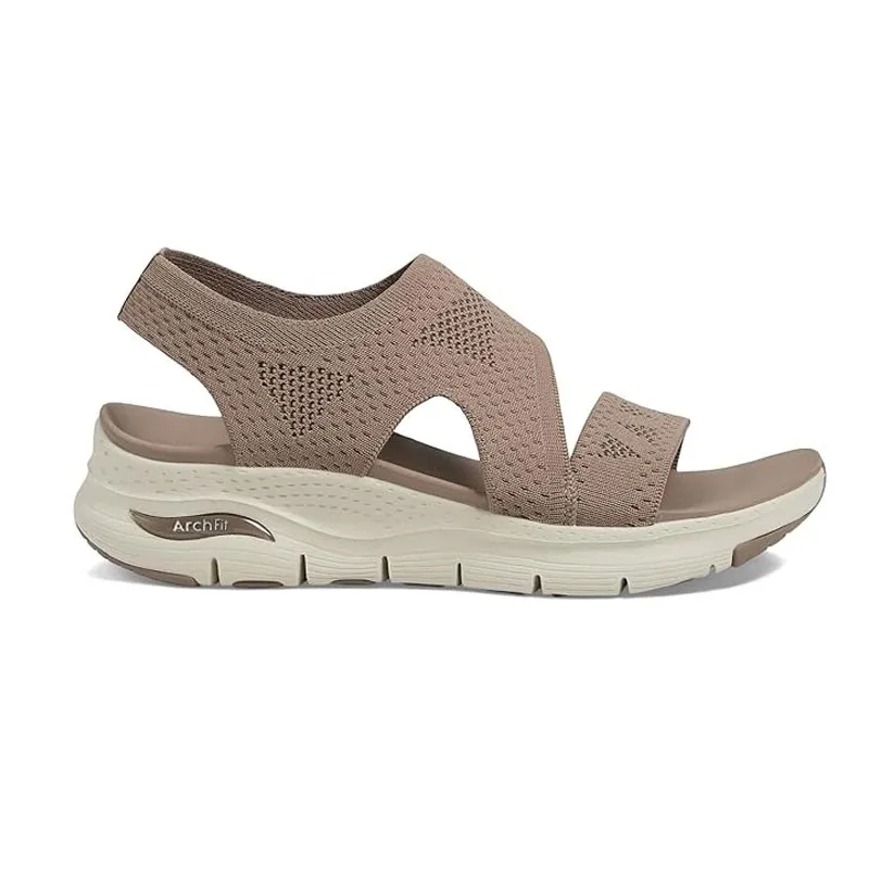 Sandalias Planas Skechers 119458 Mujer Marron