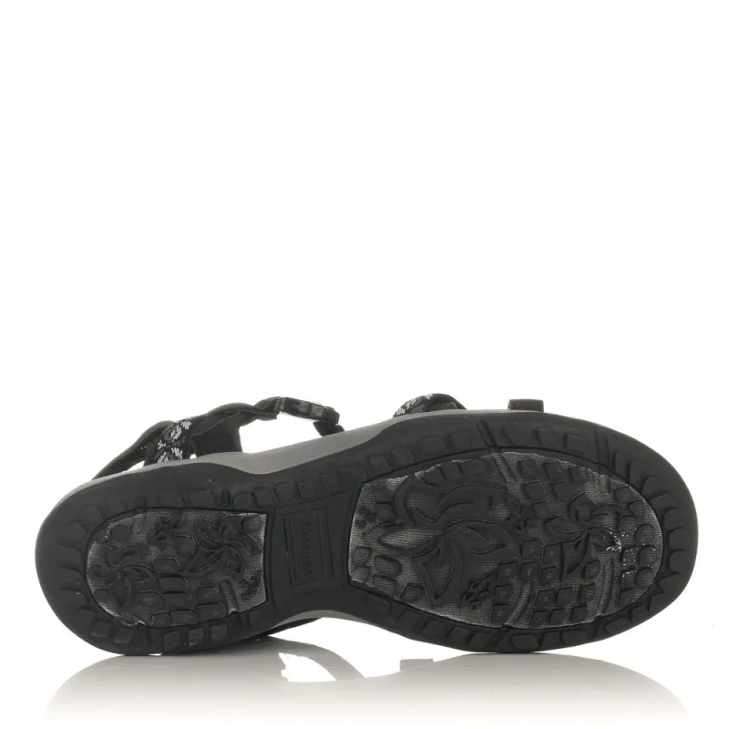 Sandalias Planas Skechers 40955 Mujer Negro