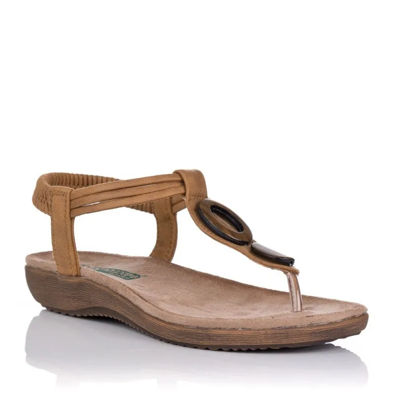 Sandalias Planas Zapp 17063 Mujer Bronce