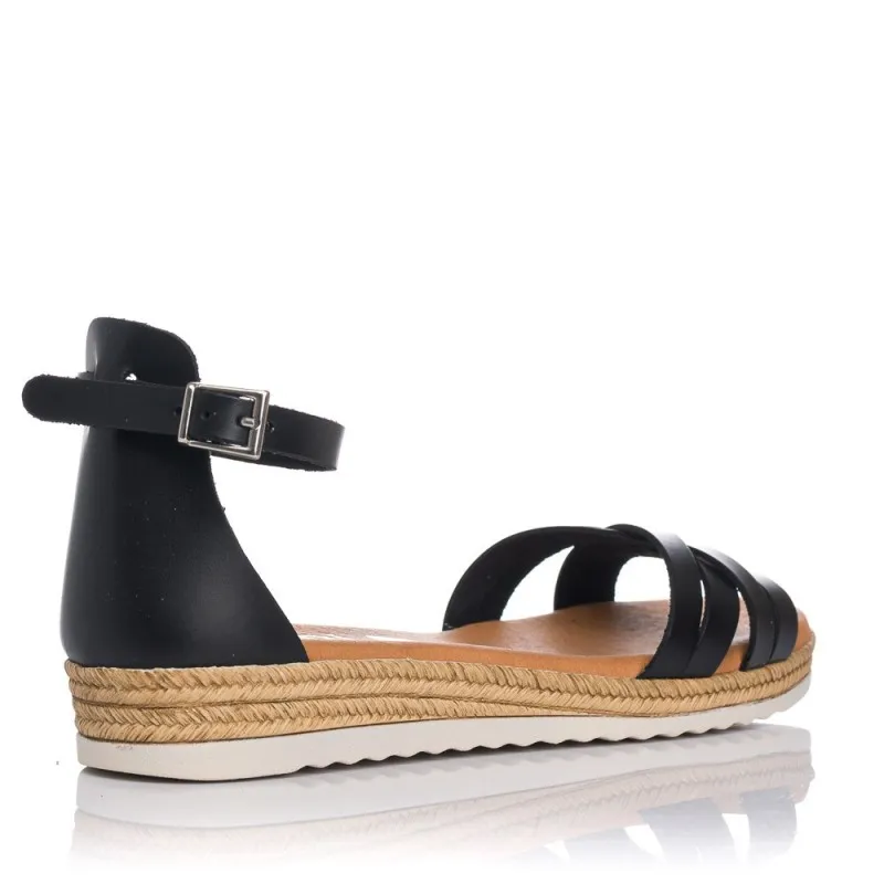 Sandalias Planas Zapp 5153 Mujer Negro