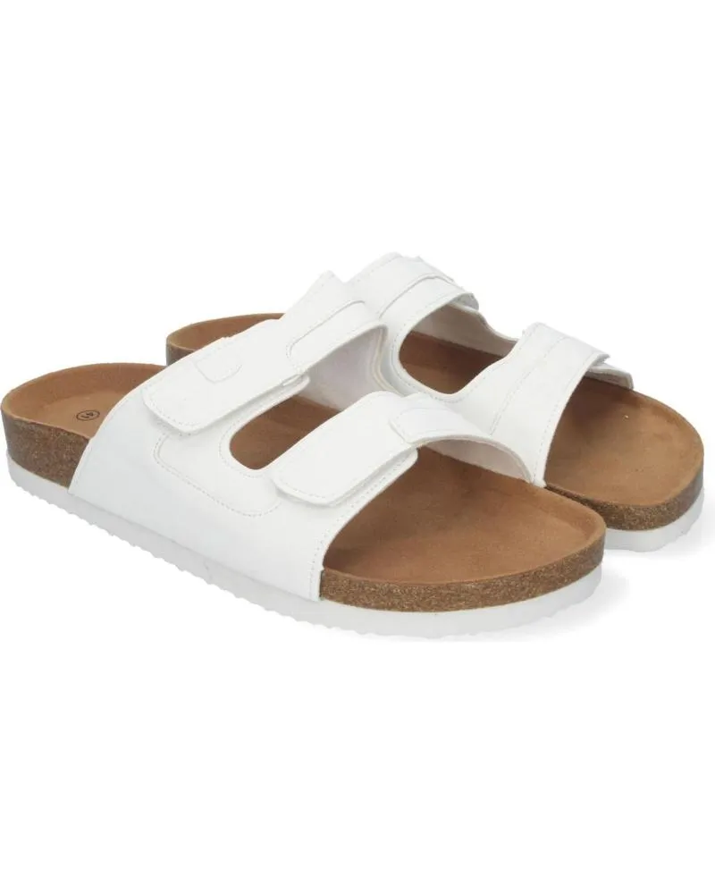 Sandalias PUNTOSALAO  de Hombre SANDALIAS PLANAS COMODAS PISO BIO PARA HOMBRE COLOR BLANCO M  VARIOS COLORES